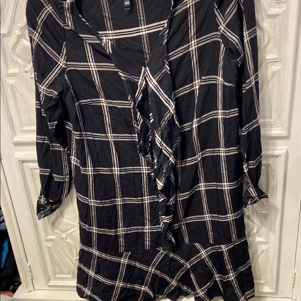 Plaid dress tunic